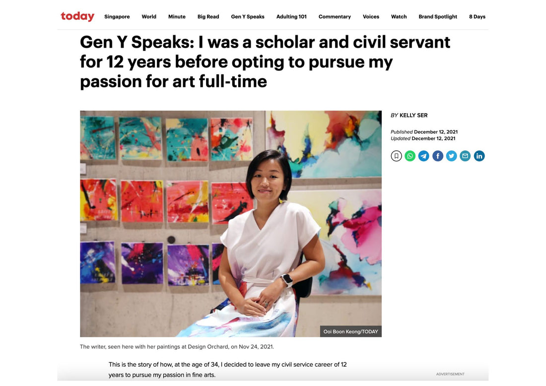 Gen Y Speaks: I was a scholar and civil servant for 12 years before opting to pursue my passion for art full time