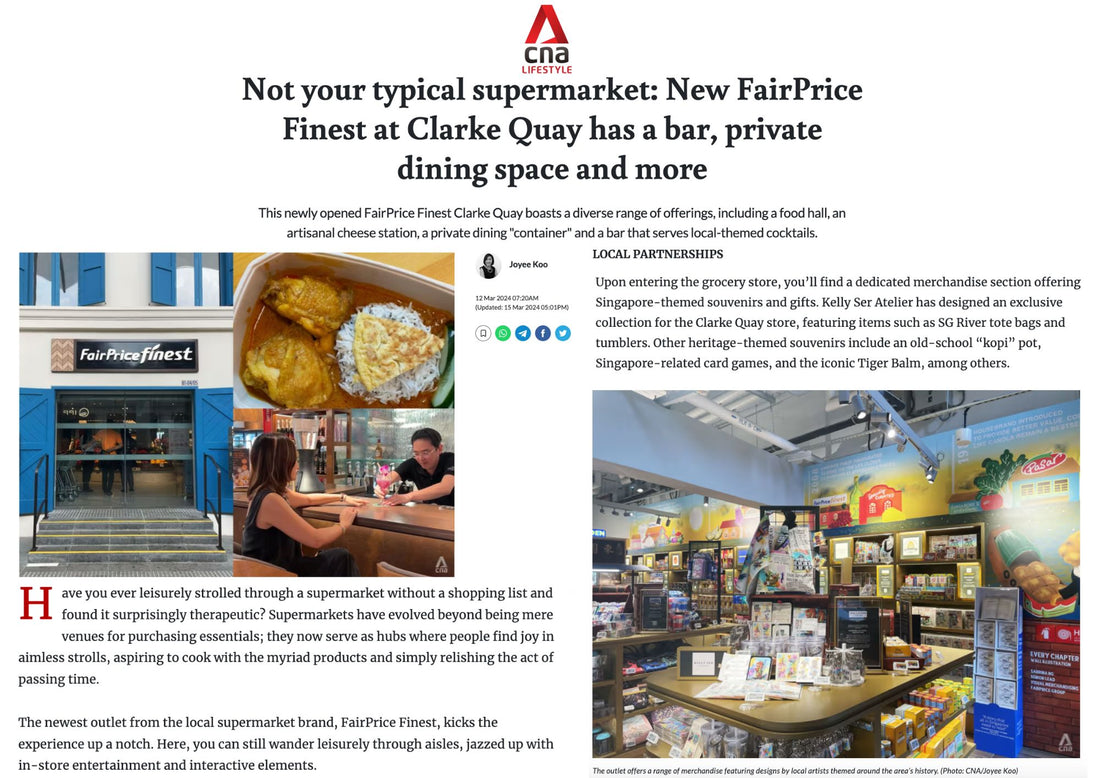 Not your typical supermarket: New FairPrice Finest at Clarke Quay has a bar, private dining space and more
