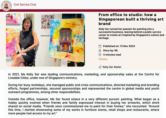 From office to studio: How a Singaporean built a thriving art brand