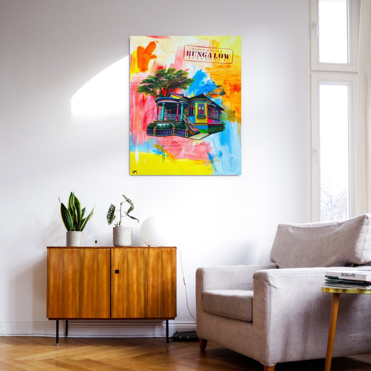 Not Just a Little Red Dot: Black & White Bungalow