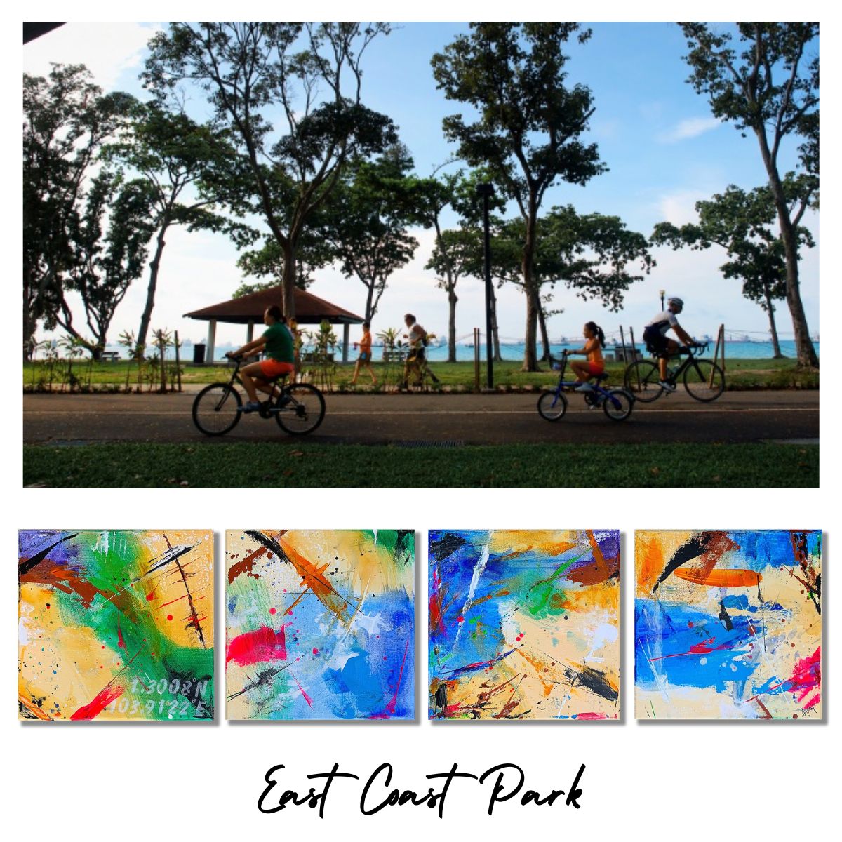 One Degree North: East Coast Park coasters