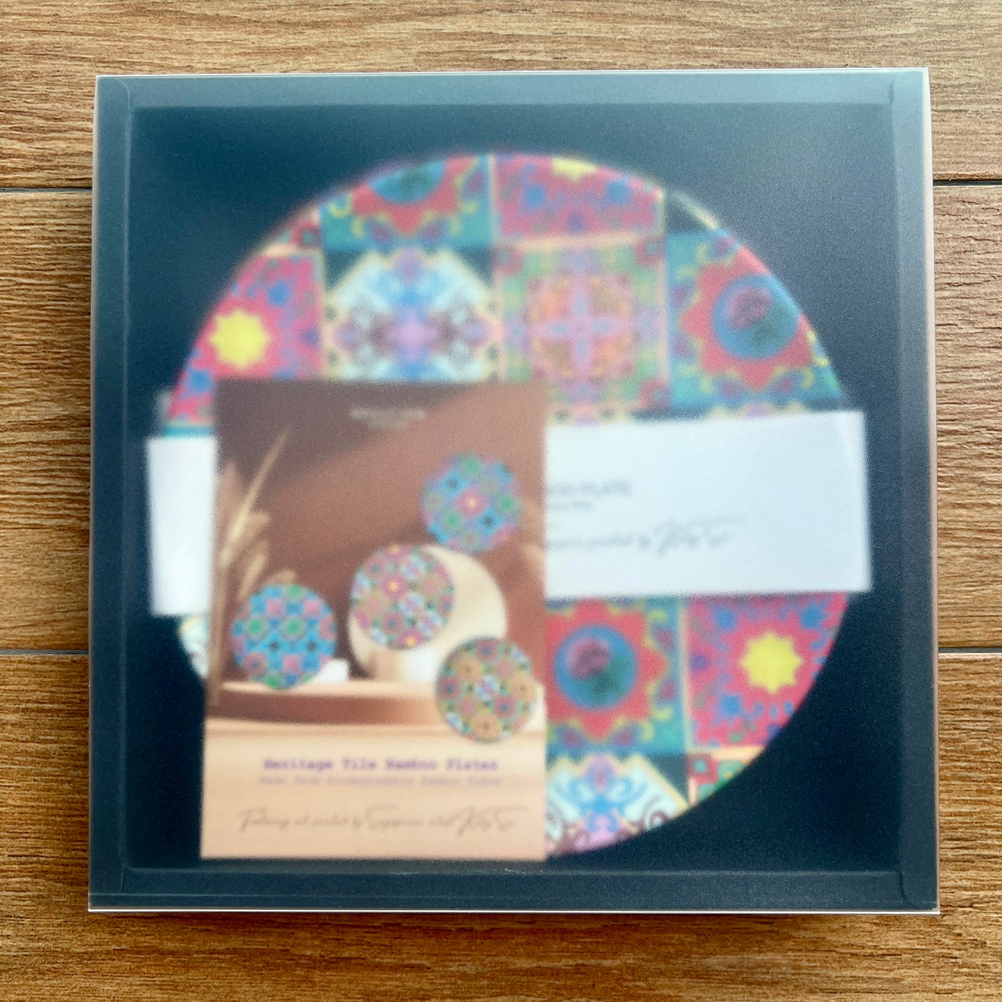 Heritage Tile Bamboo Plates Set