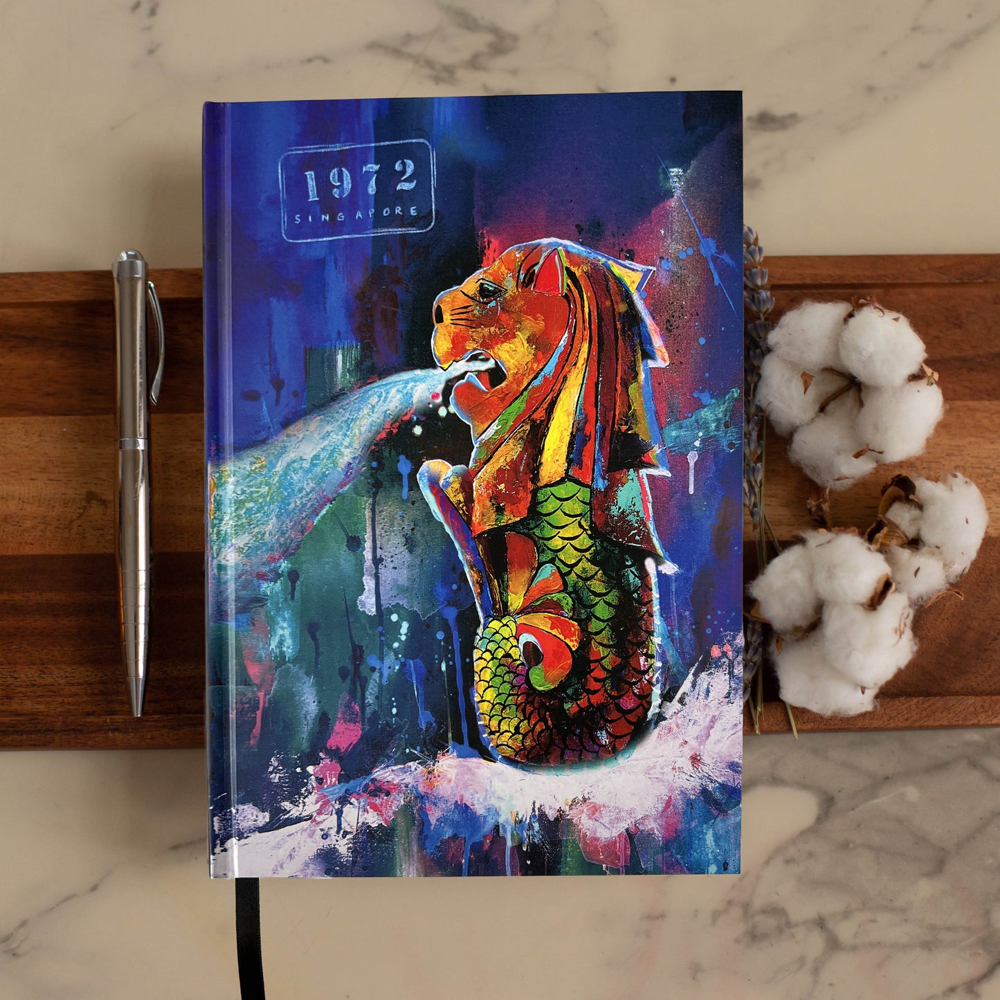 Singapore notebook, Not just a little red dot notebook, Merlion notebook, Kelly ser notebook