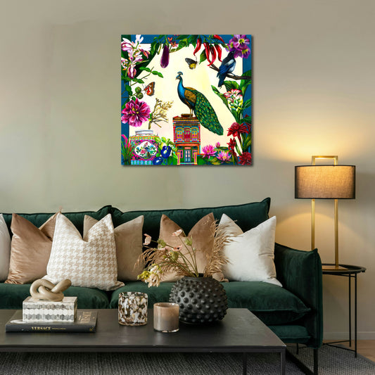 Canvas Print: City in Nature - Peranakan Treasures