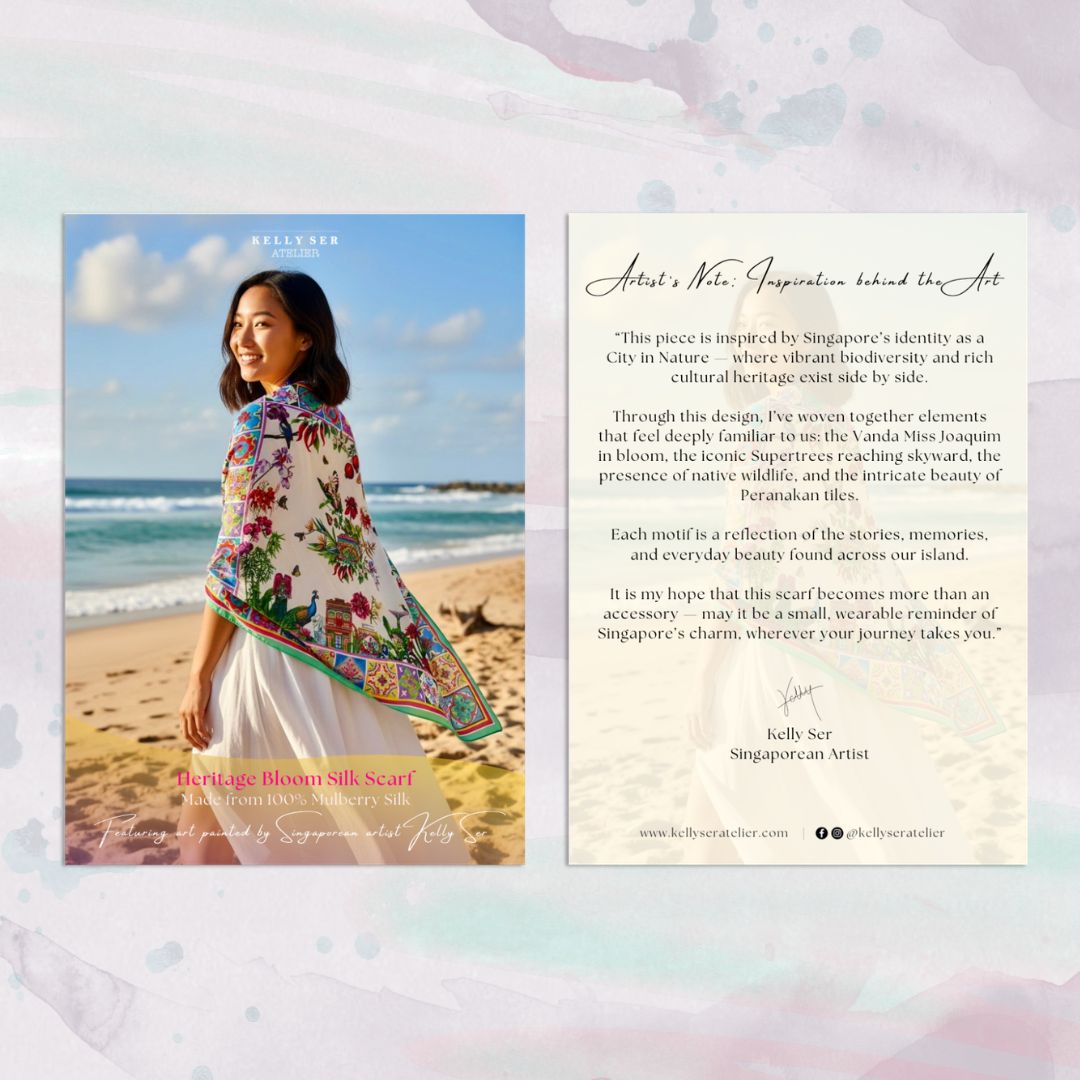 Silk Scarf: Heritage Bloom