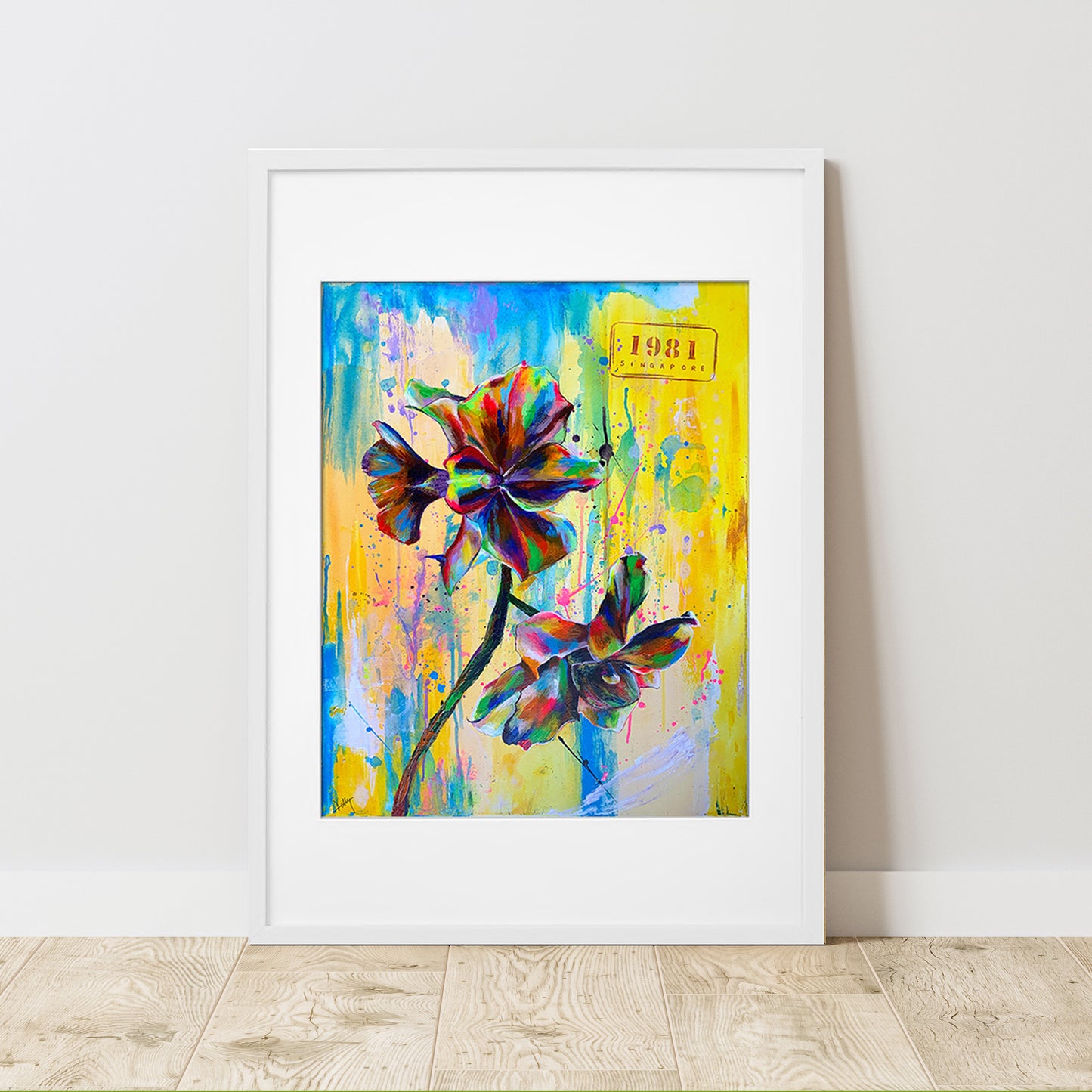 Not Just a Little Red Dot: Vanda Miss Joaquim (Framed print)