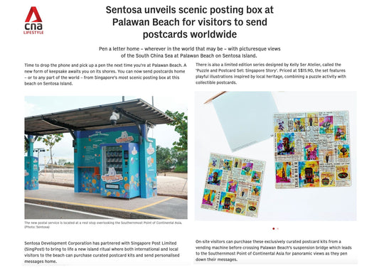 Sentosa unveils scenic posting box at Palawan Beach for visitors to send postcards worldwide