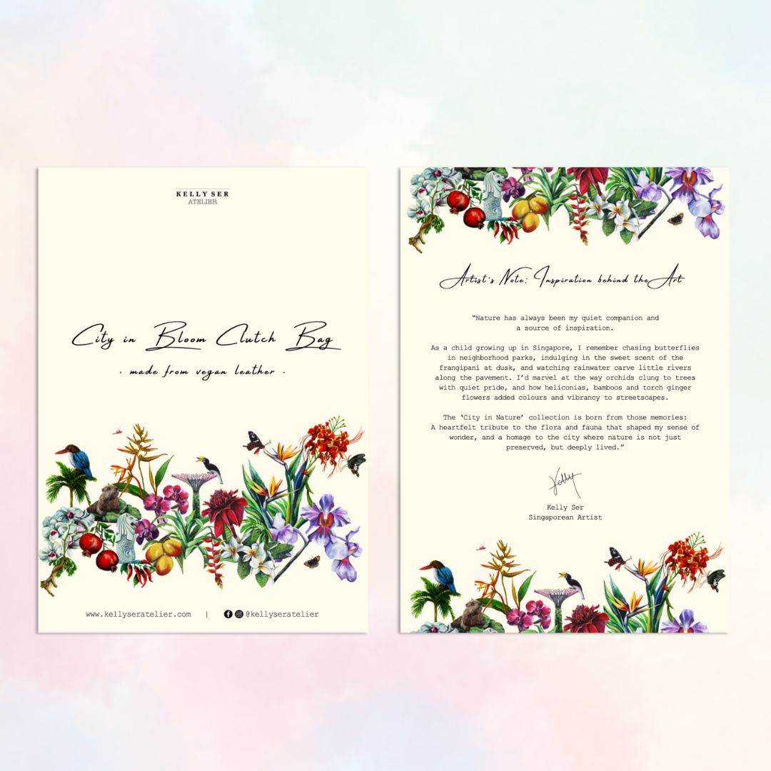 City in Bloom Clutch Bag