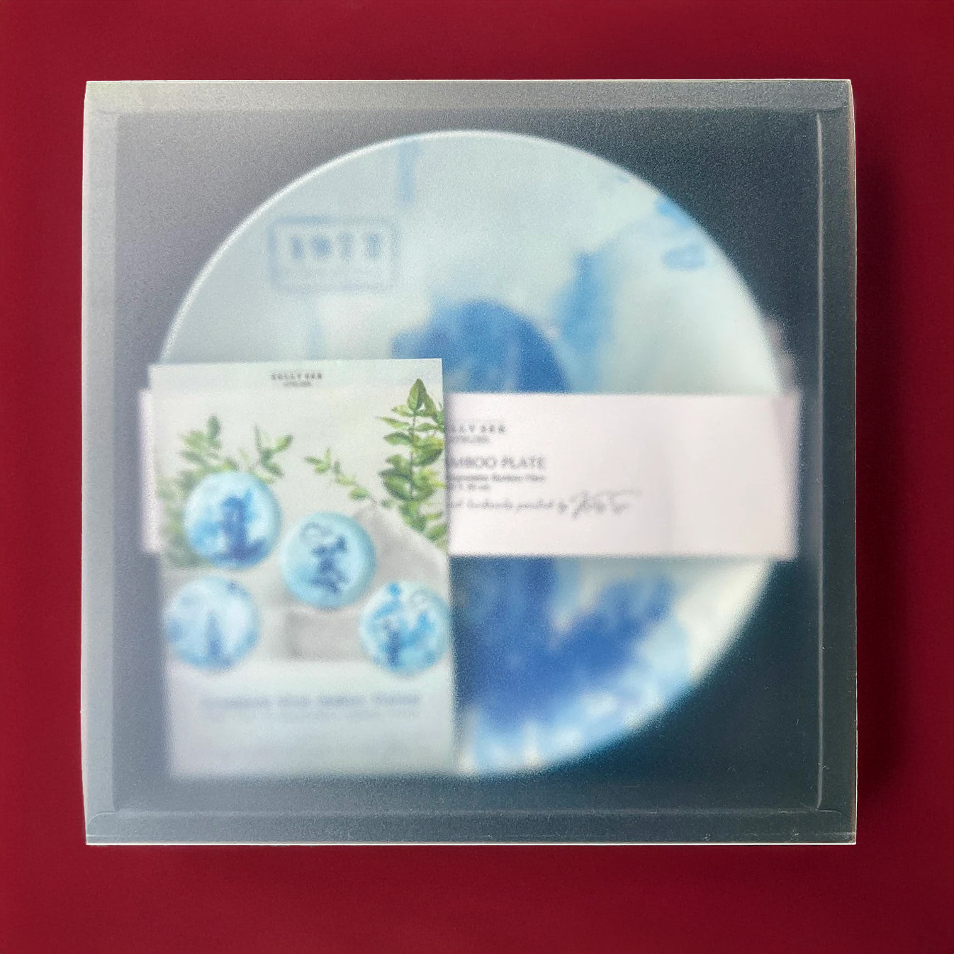 Blue Bamboo Plates Set