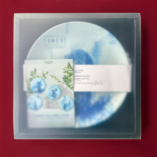 Blue Bamboo Plates Set