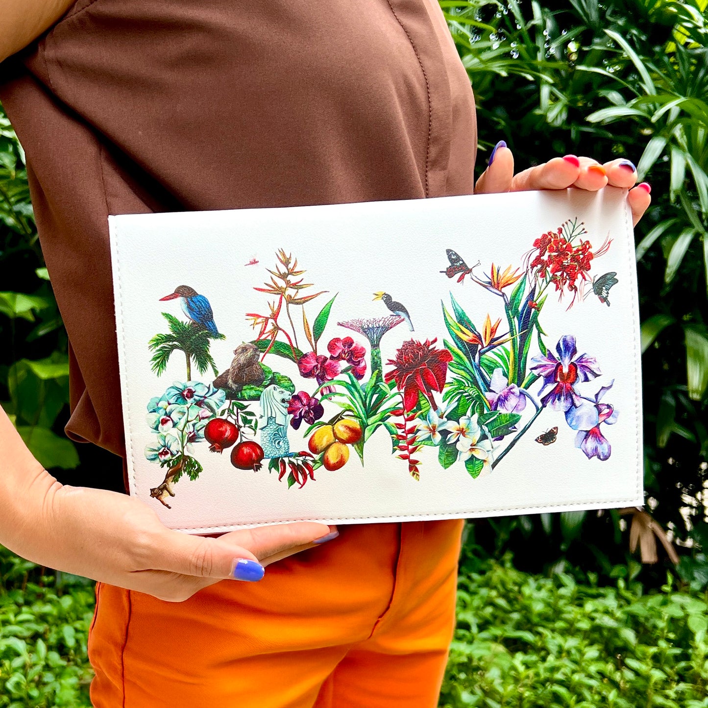 City in Bloom Clutch Bag