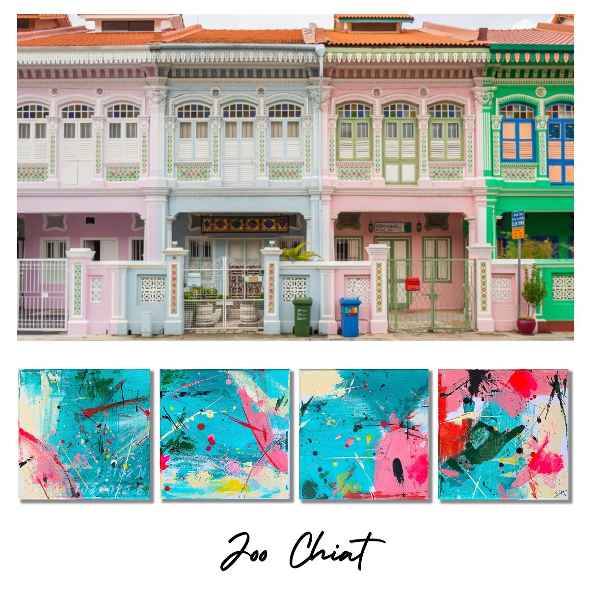 One Degree North: Joo Chiat coasters
