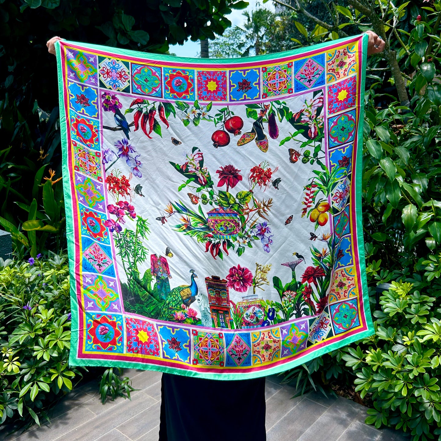 Silk Scarf: Heritage Bloom
