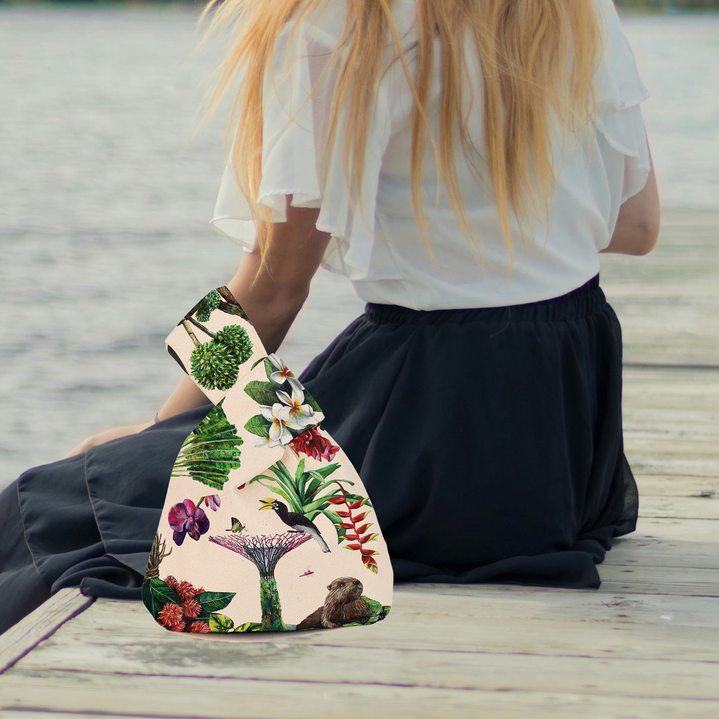 Japanese Knot Bag: Tropical Paradise