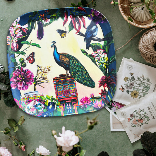 Bamboo Plate 
Peranakan Treasures 
Eco Friendly Plate 
Singapore Souvenir 
Peranakan tableware
Sustainable Gift
Peranakan Style
Kelly Ser Art
Peranakan tiles
Peranakan culture
Singapore Peranakan
Nyonya plate
Joo Chiat Peranakan
Peranakan souvenirs
Cat Socrates Peranakan
Shophouse 
Peranakan porcelain
Bamboo Plate