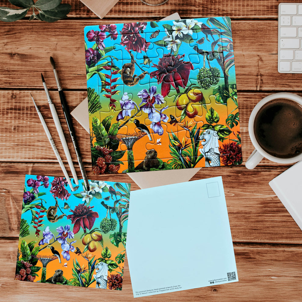 Best Gift Ideas from Singapore: Art Puzzle and Postcard set – Kelly Ser ...