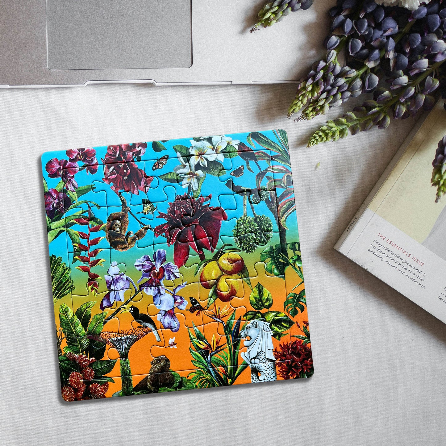 Puzzle and Postcard Set: City in Nature