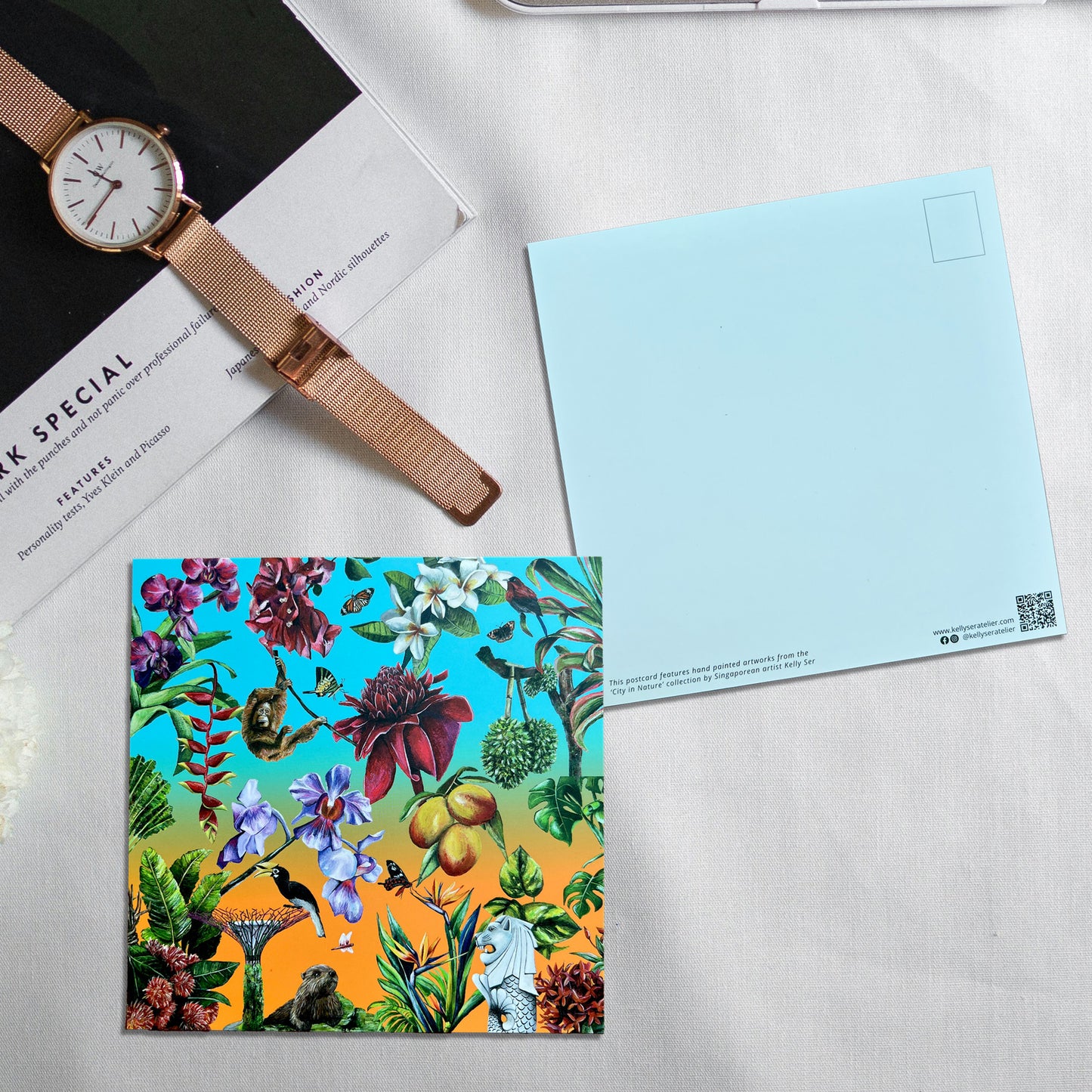 Puzzle and Postcard Set: City in Nature