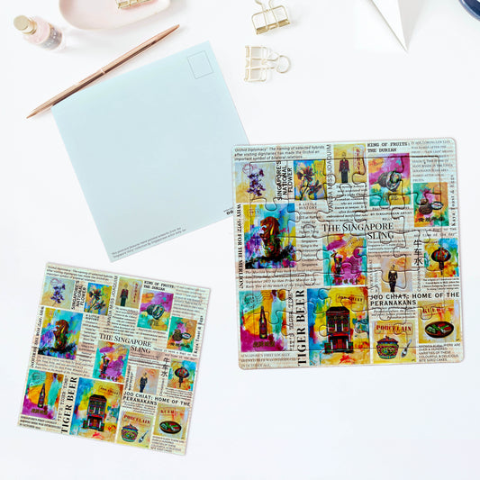 Puzzle and Postcard Set: Singapore Story
