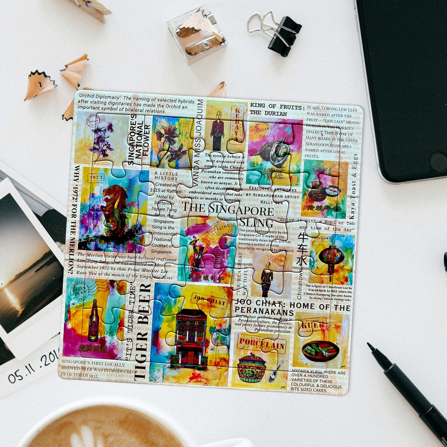 Puzzle and Postcard Set: Singapore Story