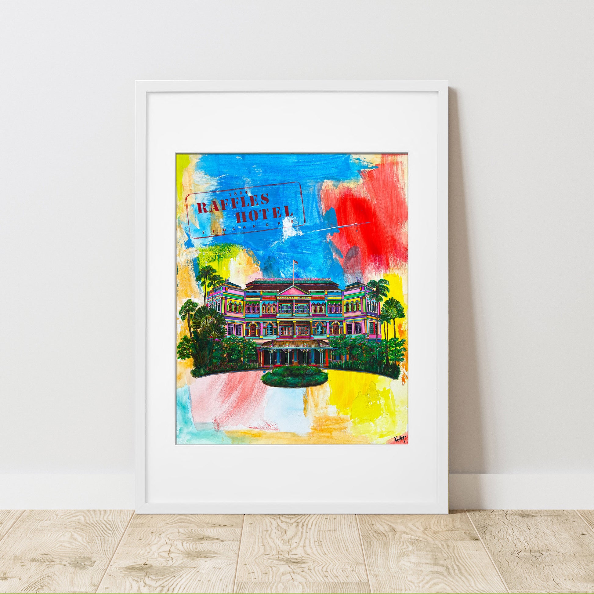 Framed artwork of the Raffles Hotel 
singapore souvenirs
singapore gift
Gift from singapore
Best Singapore Gifts For Overseas Friends
Uniquely Singapore Gifts
Singapore Themed Gifts
Raffles hotel art singapore
Singapore art
Limited edition art print