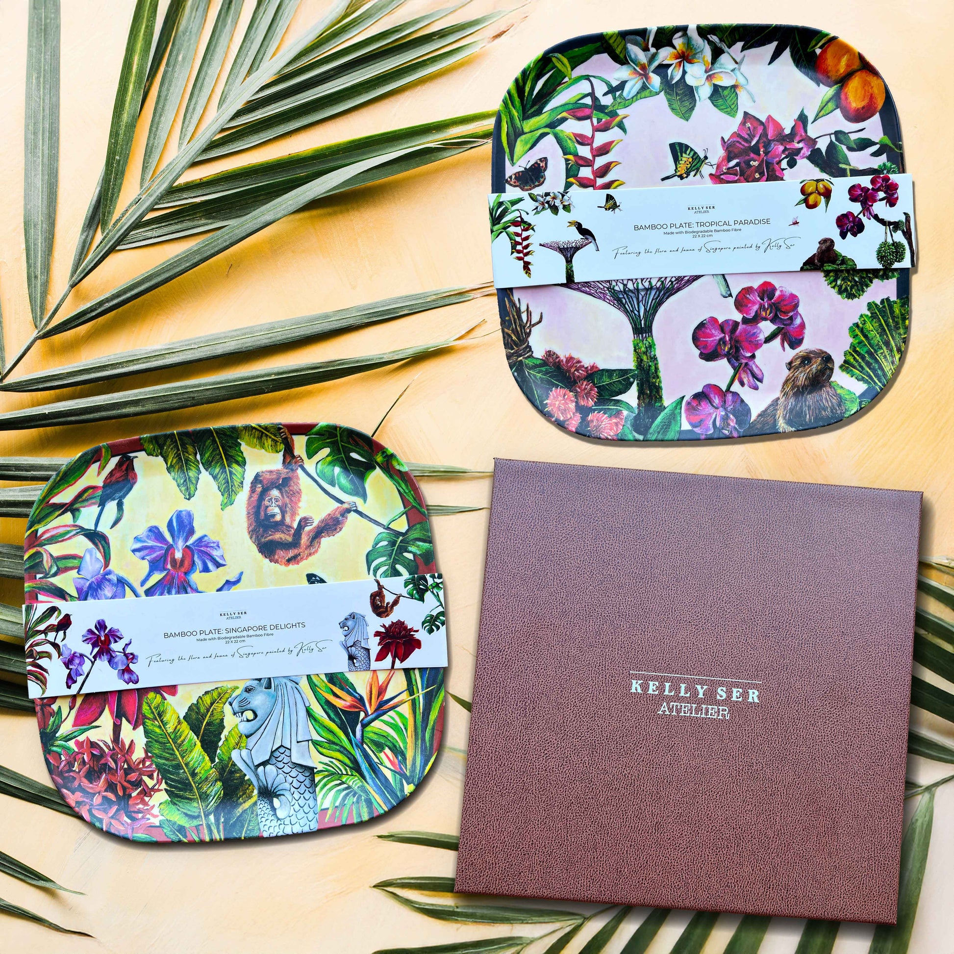 City in Nature bamboo plate
Singapore Delights Plate 
Singapore Delights Merchandise
Tropical Paradise Plate
Tropical paradise Merchandise
Singapore Souvenir,
Singapore Gift,
Singapore No Plastic Gift,
Real Ar tFrom Singapore,

