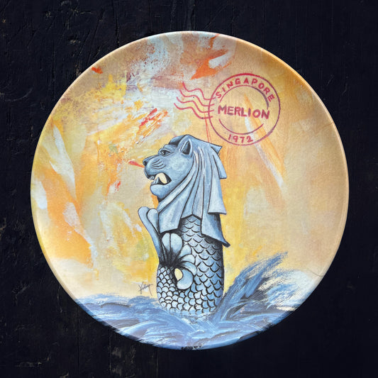 Singapura Bamboo Plate: Merlion