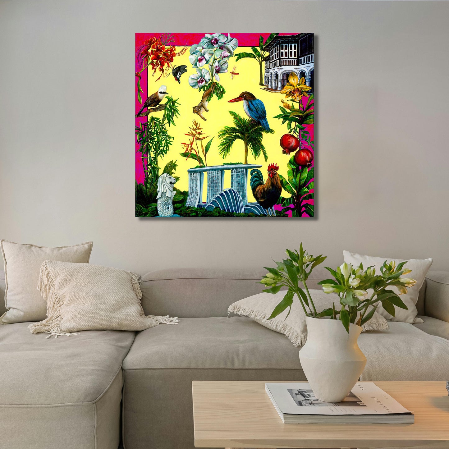 Canvas Print: City in Nature - Urban Sanctuary