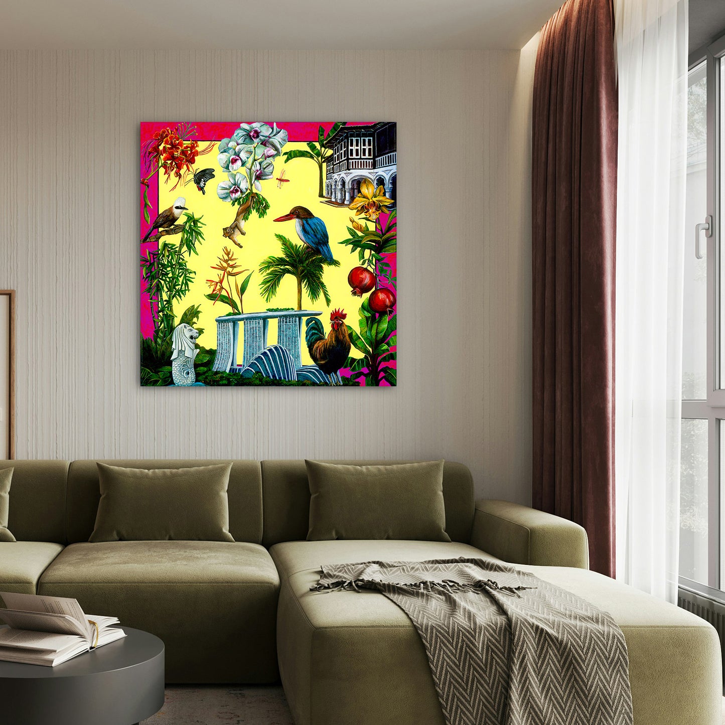 Canvas Print: City in Nature - Urban Sanctuary