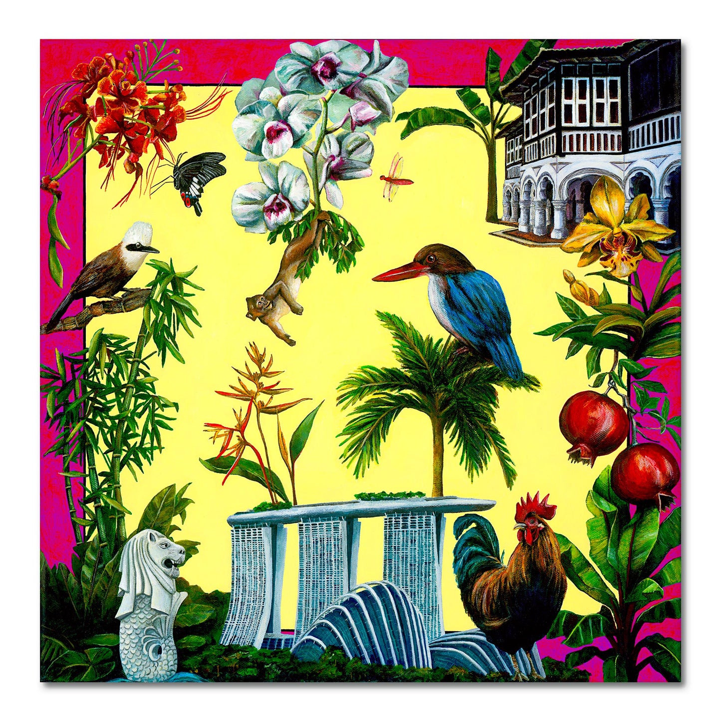 Canvas Print: City in Nature - Urban Sanctuary